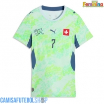 Camisa de time de futebol Suíça Breel Embolo #7 Replicas 2º Equipamento Feminina Mundo 2026 Manga Curta